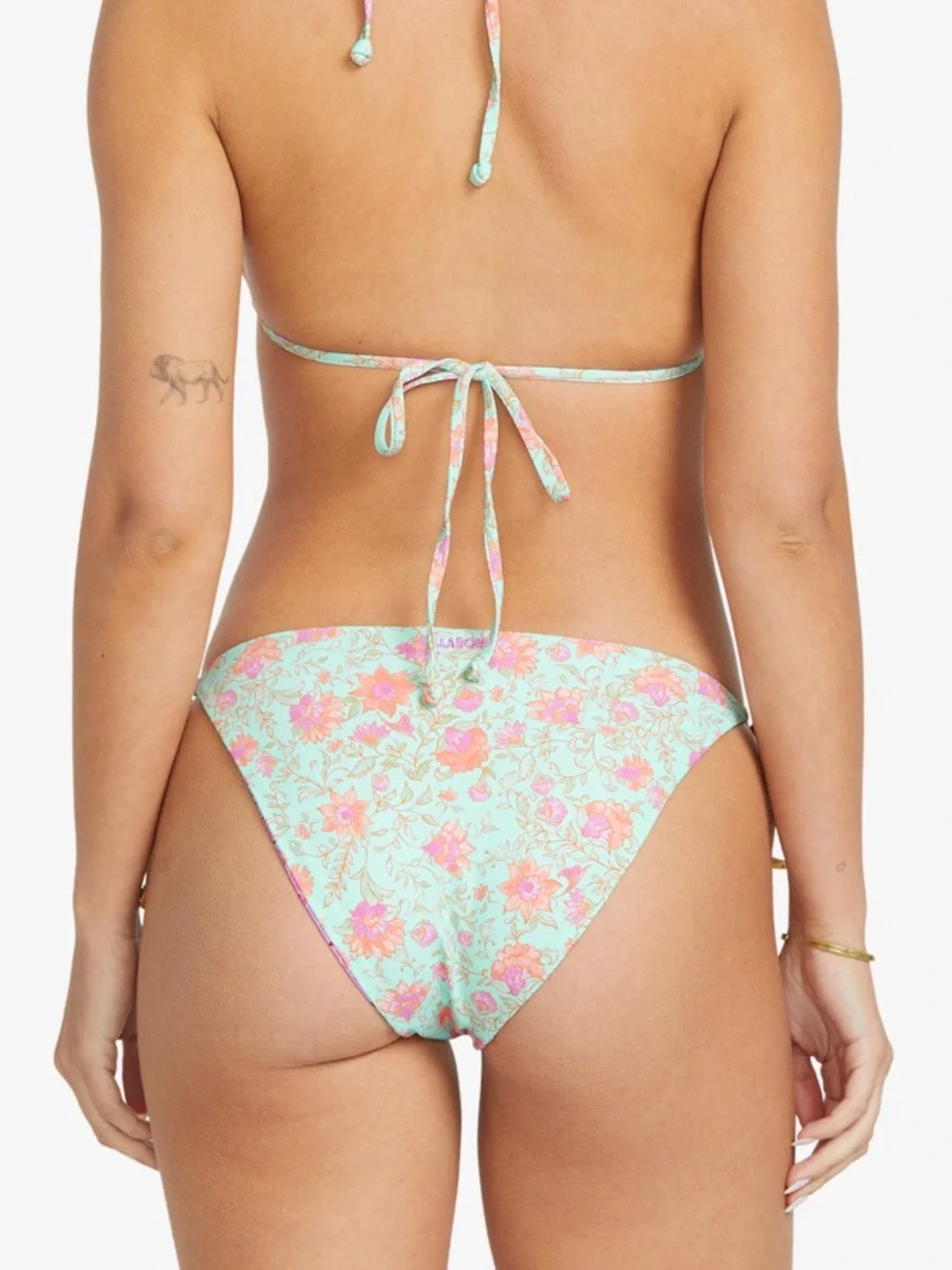 Billabong Folk Story Sienna Underwire Bikini Top | Reversible Tie Tropic Bottom - Picture 8 of 16
